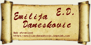 Emilija Danesković vizit kartica